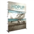 8ft Hopup 3x4 Tension Fabric Display Kit with with Front Graphic. Hopup is a perfect accent for trade show and event spaces of any size. A wheeled carry bag simplifies shipping and transportation.