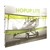 10ft Hopup Lite 4x3 Straight Fabric Display Kit with Front Graphic. Hopup Lite 3x3 features an economy aluminum frame and hook and loop-applied, straight fabric mural with or without endcaps.