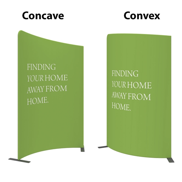 5ft x 8ft Modulate Frame Banner 02  -  is a stylish way to display media at any tradeshow, event, retail, corporate spaces. Modulate Fabric Banners feature unique angles and shapes, are portable and easy to assemble.