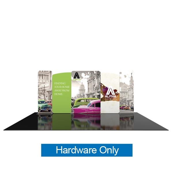 Magnetic hardware for 20ft Modulate Fabric Backwall displays. These stylish exhibits are a great way to display your branding at any tradeshow, event, retail, corporate spaces or expo.  Portable & easy to assemble.