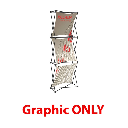 Replacement Fabric for 2.5ft Xclaim 3-D PopUp Table Top Display Kit 01. Portable  displays and exhibits. Several different styles are available, including pop up frames with stretch fabric or fold up panels with custom graphics.