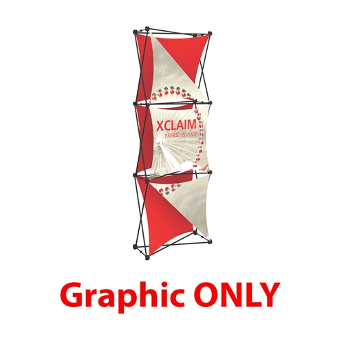 Replacement Fabric for 2.5ft Xclaim 3-D PopUp Table Top Display Kit 04. Portable displays and exhibits. Several different styles are available, including pop up frames with stretch fabric or fold up panels with custom graphics.