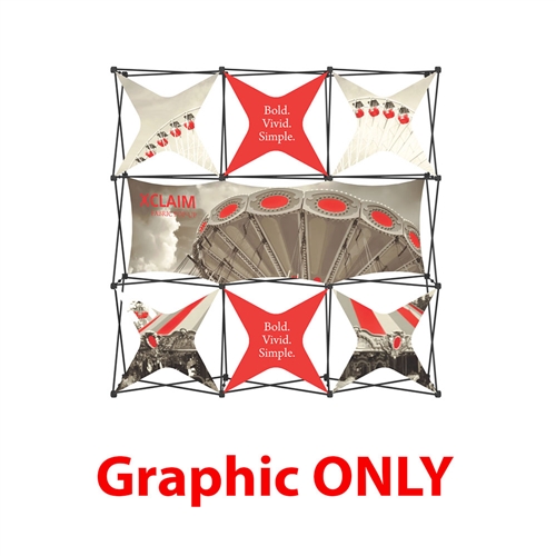 Replacement Fabric for 8ft Xclaim Full Height Fabric Popup Display Kit 06. Portable tabletop displays and exhibits. Several different styles are available, including pop up frames with stretch fabric or fold up panels with