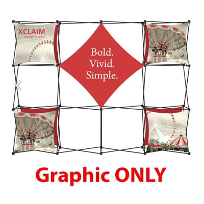 Replacement Fabric for 10ft Xclaim Full Height Fabric Popup Display Kit 02. Portable tabletop displays and exhibits. Several different styles are available, including pop up frames with stretch fabric or fold up panels with