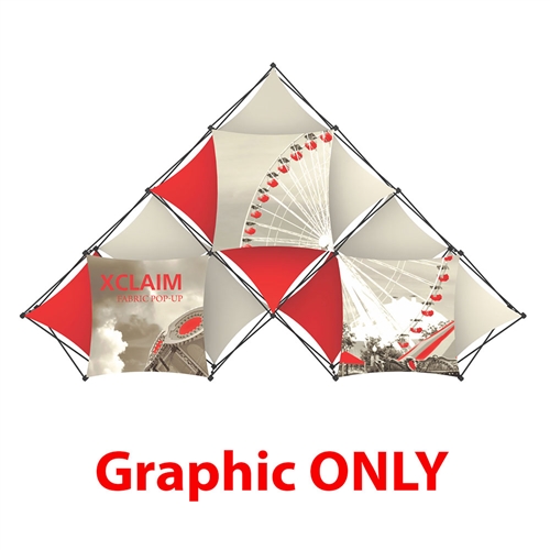 Replacement Fabric for 14ft Xclaim 10 Quad Pyramid Fabric Popup Display Kit 02. Portable displays and exhibits. Several different styles are available, including pop up frames with stretch fabric or fold up panels