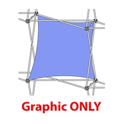2,5ft Xclaim 1 Quad Single Twist Fabric Popup Display - Graphic Only. Portable displays and exhibits. Several different styles are available, including pop up frames with stretch fabric or fold up panels