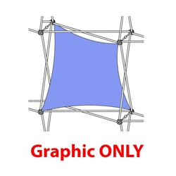 2,5ft Xclaim 1 Quad Double Twist Fabric Popup Display - Graphic Only. Portable displays and exhibits. Several different styles are available, including pop up frames with stretch fabric or fold up panels