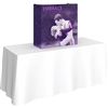 3ft Embrace Tabletop Push-Fit Tension Fabric Display with Full Fabric Graphics. Portable tabletop displays and exhibits. Several different styles are available, including pop up frames with stretch fabric or fold up panels with custom graphics.