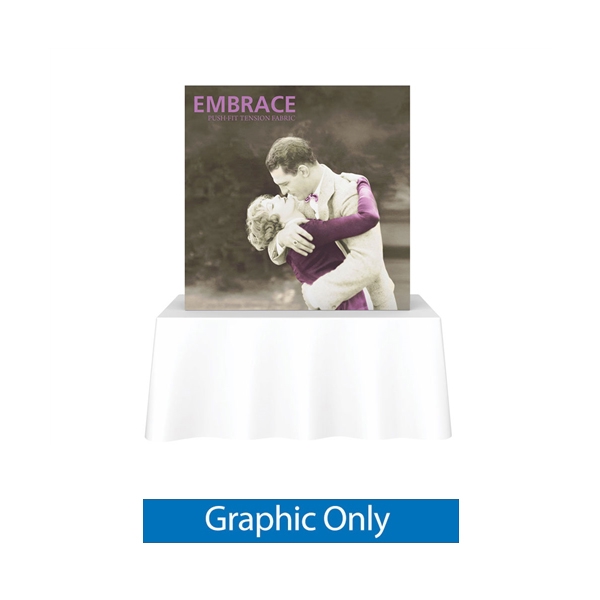 Replacement Fabric for 5ft Embrace Tabletop Tension Fabric Display w/ Front Graphic. Portable tabletop displays and exhibits. Several different styles are available, including pop up frames with stretch fabric or fold up panels with custom graphics