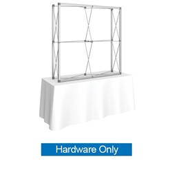 5ft Embrace Square Tabletop Push-Fit Tension Fabric Display Frame Only. Portable tabletop displays and exhibits. Several different styles are available, including pop up frames with stretch fabric or fold up panels with custom graphics.