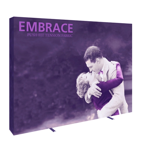 10ft Embrace Full Height Push-Fit Tension Fabric Display with Full Fitted Graphic. Portable tabletop displays and exhibits. Several different styles are available, including pop up frames with stretch fabric or fold up panels with custom graphics.