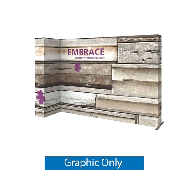 12ft x 8ft (5x3) Embrace Left L-Shape Tension Fabric Popup SEG Display. Portable tabletop displays and exhibits. Several different styles are available, including pop up frames with stretch fabric or fold up panels with custom graphics.