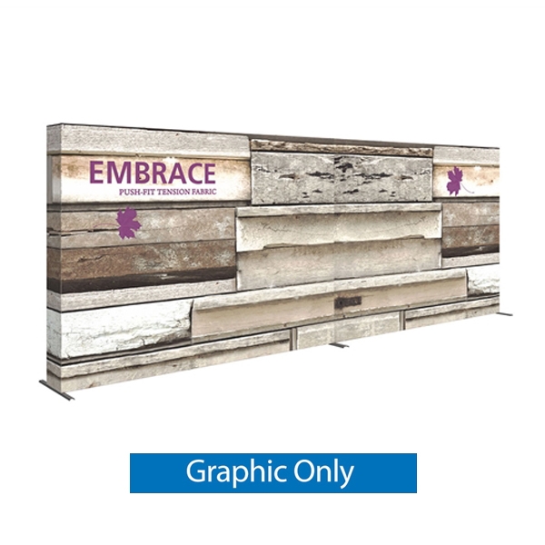 20ft x 8ft (8x3) Embrace Tension Fabric Popup SEG Display (Graphic & Endcaps Only). Portable tabletop displays and exhibits. Several different styles are available, including pop up frames with stretch fabric or fold up panels with custom graphics.