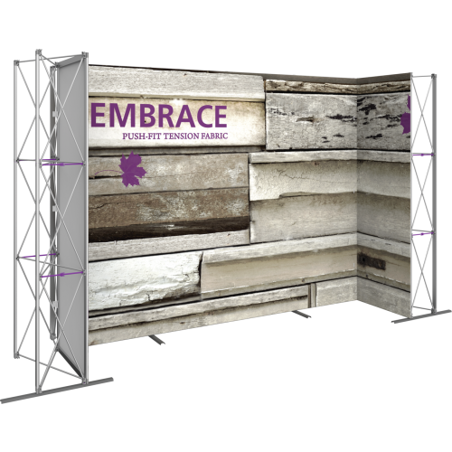 15ft x 8ft (6x3) Embrace U-Shape Tension Fabric Popup SEG Display (Front Graphic & Hardware). Several different styles are available, including pop up frames with stretch fabric or fold up panels with custom graphics.