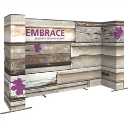 15ft x 8ft (6x3) Embrace U-Shape Tension Fabric Popup SEG Display. Portable tabletop displays and exhibits. Several different styles are available, including pop up frames with stretch fabric or fold up panels with custom graphics.