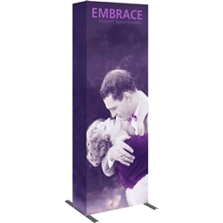 3ft Embrace Push-Fit Tension Fabric Display with Full Fitted Graphic. Portable tabletop displays and exhibits. Several different styles are available, including pop up frames with stretch fabric or fold up panels with custom graphics.