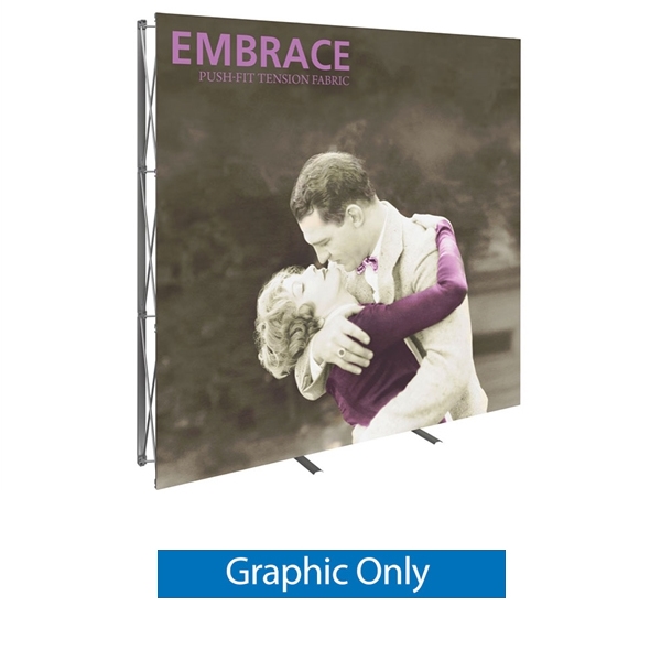 Replacement Fabric for 8ft Embrace Full Height Tension Fabric Display w/ Front Graphic. Portable tabletop displays and exhibits. Several different styles are available, including pop up frames with stretch fabric or fold up panels with custom graphics.