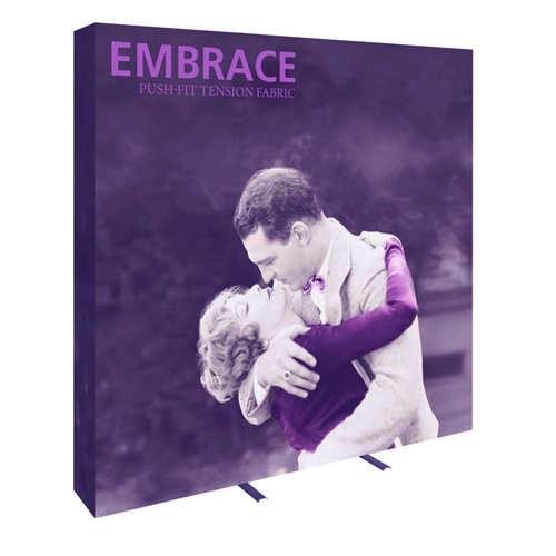 8ft Embrace Full Height Push-Fit Tension Fabric Display with Full Fitted Graphic. Portable tabletop displays and exhibits. Several different styles are available, including pop up frames with stretch fabric or fold up panels with custom graphics.