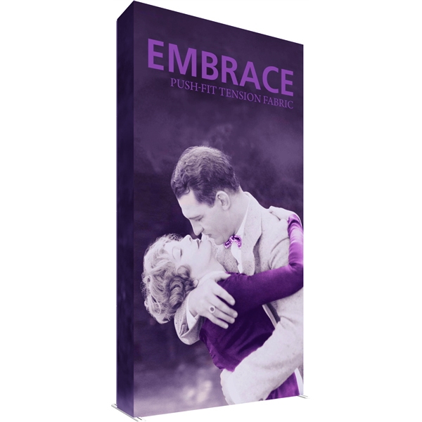 5ft x 10ft Embrace Extra Tall Push-Fit  with Single-Sided Full Fitted Graphic. Portable tabletop displays and exhibits.