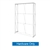 5ft x 8ft Embrace Extra Tall Push-Fit  Hardware Only. Portable tabletop displays and exhibits.