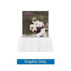 5ft x 5ft Embrace Square Tabletop Push-Fit  with Single-Sided Front Graphic.Only Portable tabletop displays and exhibits.