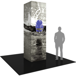 10ft Formulate Four Sided Tower are a great way to draw attention and captivate your audience at tradeshows, special events, or in a permanent environments. Formulate funnels have an hourglass shape, come in 12ft, 10ft and 8ft heights