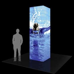 10ft Formulate Backlit Four Sided Tower are a great way to draw attention and captivate your audience at tradeshows, special events, or in a permanent environments. Formulate funnels have an hourglass shape, come in 12ft, 10ft and 8ft heights