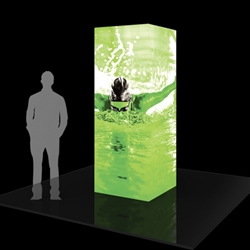 8ft Formulate Backlit Four Sided Tower are a great way to draw attention and captivate your audience at tradeshows, special events, or in a permanent environments. Formulate funnels have an hourglass shape, come in 12ft, 10ft and 8ft heights