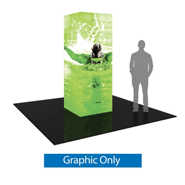 8ft Formulate Backlit Four Sided Tower are a great way to draw attention and captivate your audience at tradeshows, special events, or in a permanent environments. Formulate funnels have an hourglass shape, come in 12ft, 10ft and 8ft heights