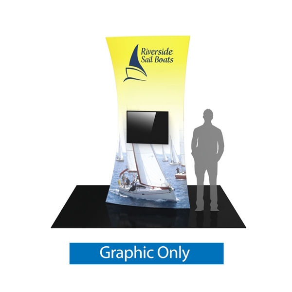 Graphic for 10ft Formulate Fabric Tower with Monitor Mount (Replacement Fabric Only) are highly effective 360-degree media enabling you to present a wide variety of solutions. Tower stretch fabric tower structures are designed to impress in in lobbies, sh