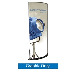 3ft Backlit Tower 02 (Graphic Only) are highly effective 360-degree media enabling you to present a wide variety of solutions. Tower stretch fabric tower structures are designed to impress in in lobbies, showrooms, ret