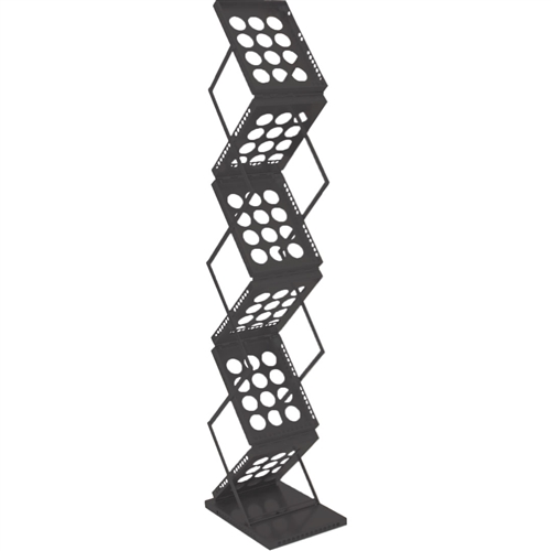 Black ZedUP 1 Black Collapsible Literature Rack Display comes complete with its own handy carrying bag or with an optional Hard Shipping Case. Folding Literature Racks, or collapsible literature racks are a breeze to set up without any tools required.