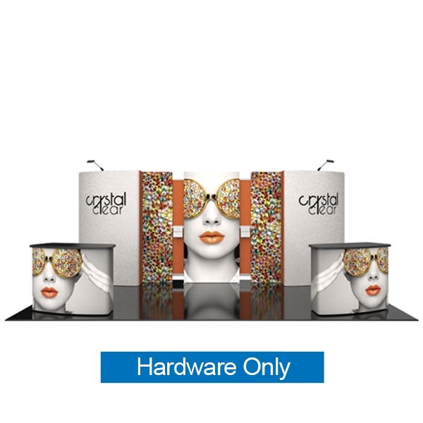 Hardware for 20ft x 10ft Vector Frame Master Modular Backwall | Kit 19 Frame & Case