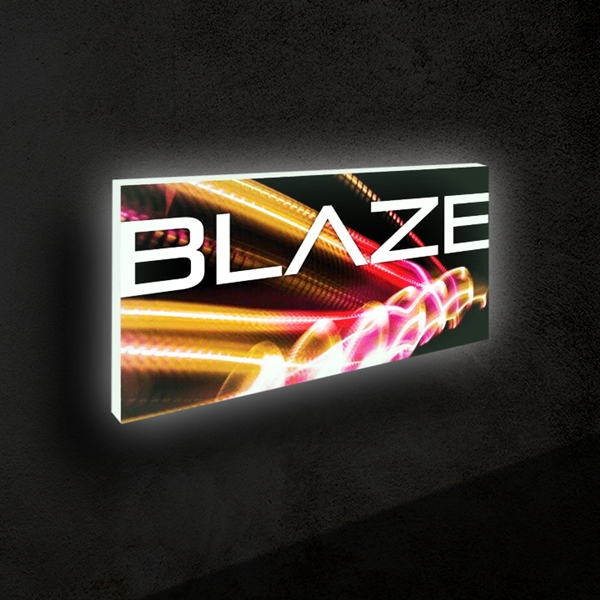 6ft x 3ft Blaze Wall Mounted Light Box Display | Double-Sided Kit