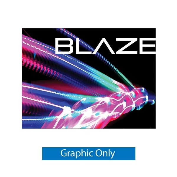 6ft x 3ft Blaze Wall Mounted Light Box Display | Single-Sided Graphic Only