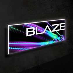 8ft x 3ft Blaze Wall Mounted Light Box Display | Single-Sided Kit