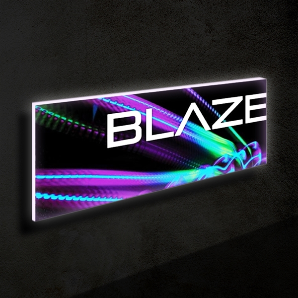 8ft x 3ft Blaze Wall Mounted Light Box Display | Double-Sided Kit