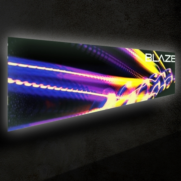 30ft x 10ft Blaze Wall Mounted Light Box Display | Double-Sided Kit