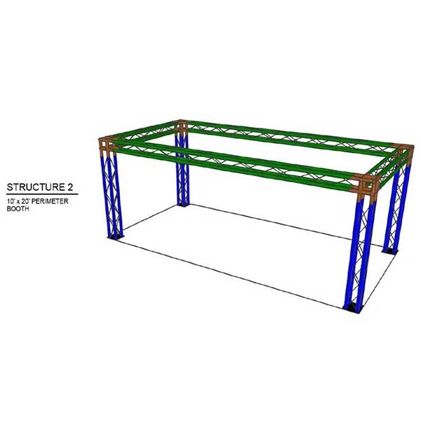 This custom aluminum trade show truss system will stand out at your next trade show, drawing attention from across the exhibit floor. Popular with exhibitors for their quality construction, customization and easy assembly. Fast turn. Best Prices.