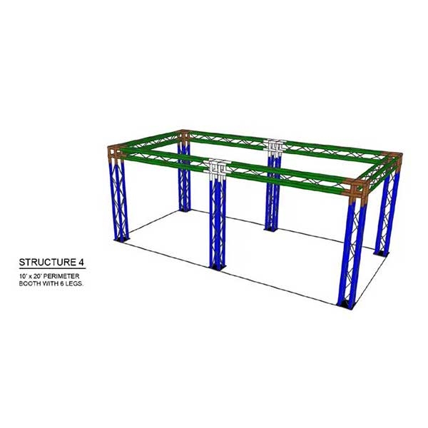 This custom aluminum trade show truss system will stand out at your next trade show, drawing attention from across the exhibit floor. Popular with exhibitors for their quality construction, customization and easy assembly. Fast turn. Best Prices.