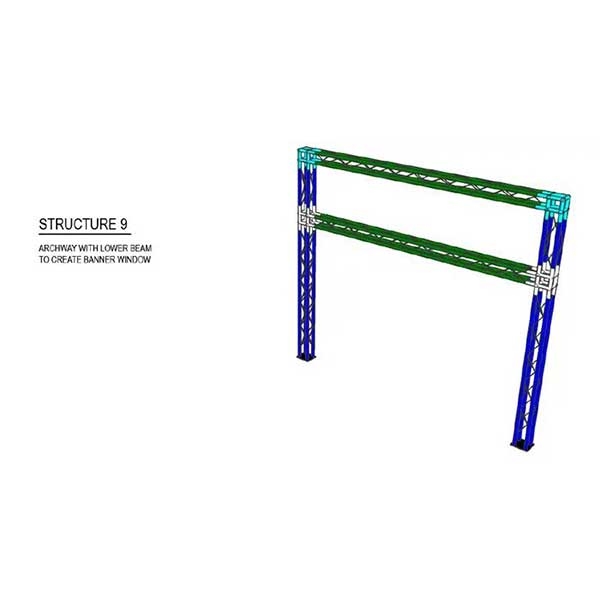 This custom aluminum trade show truss system will stand out at your next trade show, drawing attention from across the exhibit floor. Popular with exhibitors for their quality construction, customization and easy assembly. Fast turn. Best Prices.