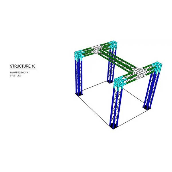 This custom aluminum trade show truss system will stand out at your next trade show, drawing attention from across the exhibit floor. Popular with exhibitors for their quality construction, customization and easy assembly. Fast turn. Best Prices.