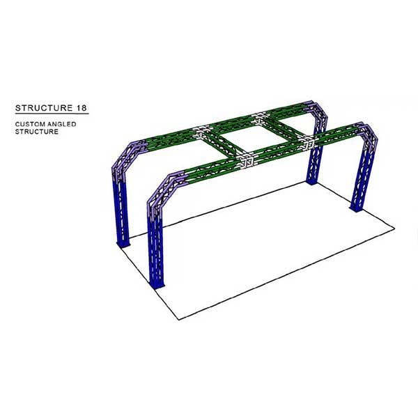 This custom aluminum trade show truss system will stand out at your next trade show, drawing attention from across the exhibit floor. Popular with exhibitors for their quality construction, customization and easy assembly. Fast turn. Best Prices.