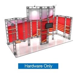 This 10ft x 15ft custom trade show truss system will help you stand out at the next trade show, drawing attention from across the exhibit floor.  Truss exhibits are one of the most structurally elaborate trade show displays.