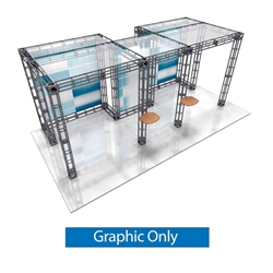 This 10ft x 15ft custom trade show truss system will help you stand out at the next trade show, drawing attention from across the exhibit floor.  Truss exhibits are one of the most structurally elaborate trade show displays. 