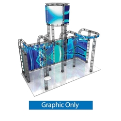 This 10ft x 15ft custom trade show truss system will help you stand out at the next trade show, drawing attention from across the exhibit floor.  Truss exhibits are one of the most structurally elaborate trade show displays. 