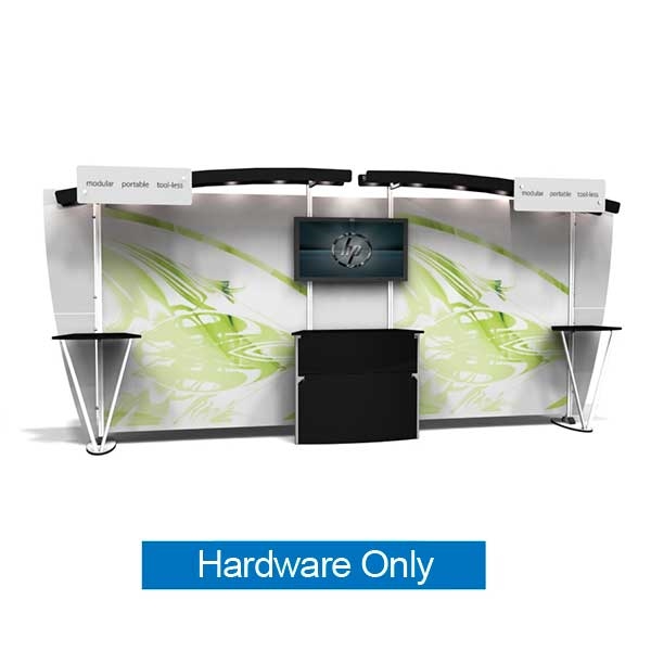 10ft x 20ft Exhibitline Backwall | exb.1020.2 | Hardware Only