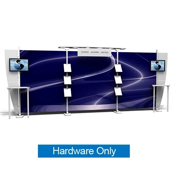 10ft x 20ft Exhibitline Backwall | ex.1020.1 | Hardware Only