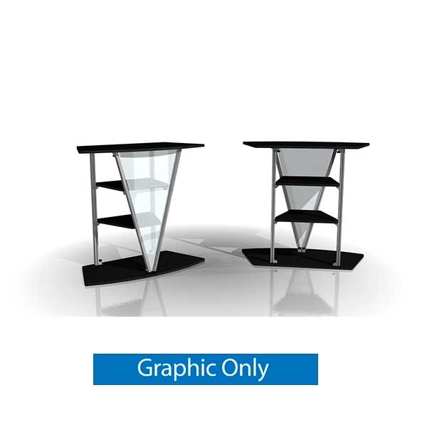 41.625in x 38.5in V|lead Exhibitline Pedestal | Graphic Only