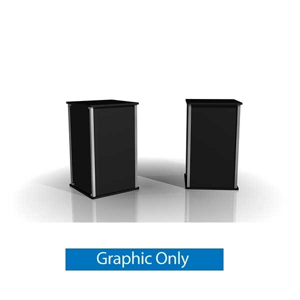 24in x 38.5in Exhibitline Pedestal | S24 | Graphic Only